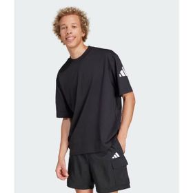 Adidas JF3615 Essentials Loose Fit 3 Bar Logo Siyah Erkek T-Shirt