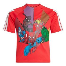 Adidas JF3654 LK MRVL SM T Kırmızı Çocuk Günlük T-Shirt