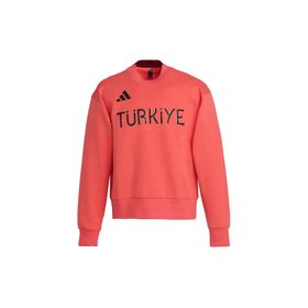 Adidas JG3504 Turkiye Crew M Türkiye Kırmızı Antrenman Erkek Sweatshirt