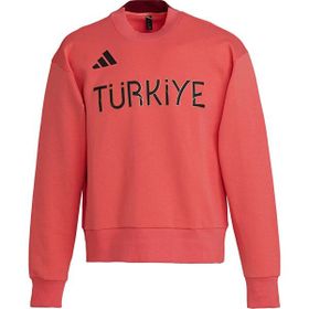 Adidas JG3504 Turkiye Crew M Türkiye Kırmızı Antrenman Erkek Sweatshirt