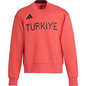 Adidas JG3504 Turkiye Crew M Türkiye Kırmızı Antrenman Erkek Sweatshirt