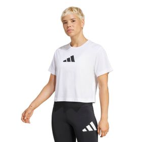 Adidas JG8615 Beyaz Train Essentials Big Logo Kadın Antrenman T-Shirt