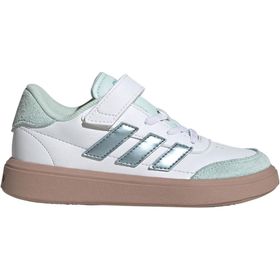 Adidas JH8569 Courtblock Beyaz Mavi Çocuk Spor Ayakkabı