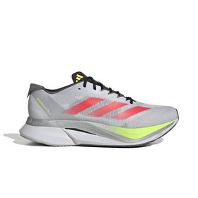 Adidas JI4472 Adizero Boston 12 M Gri Kırmızı Erkek Koşu Yürüyüş Ayakkabı