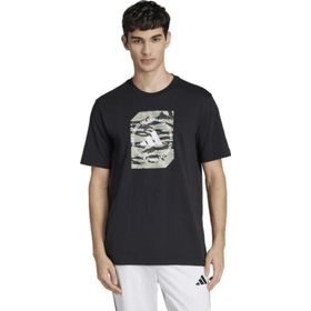 Adidas JI6764 Camo Box Siyah Günlük Stil Erkek T-shirt
