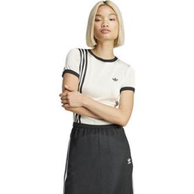 Adidas JJ0961 Mavi Knitted 3S Tee Kadın Günlük Tişört