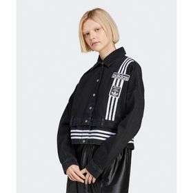 Adidas JJ3095-001 Siyah Adibreak Denim Two in One Track Top Kadın Ceket