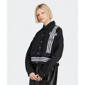 Adidas JJ3095-001 Siyah Adibreak Denim Two in One Track Top Kadın Ceket
