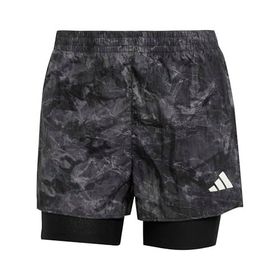 Adidas JL8718 Own The Run Spray Dye 2-In-1 Kadın Koşu Şortu