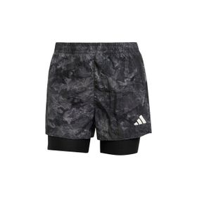 Adidas JL8718 Own The Run Spray Dye 2-In-1 Kadın Koşu Şortu