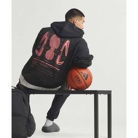 Adidas JM2675-001 Siyah Anthony Edwards Schematic Hoodie Erkek Sweatshirt