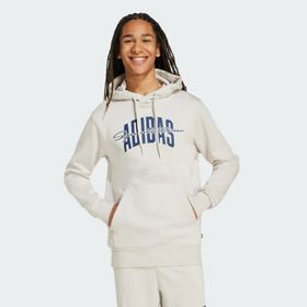 Adidas JM6424 Collegiate Script Graphic Kapüşonlu Erkek Üst