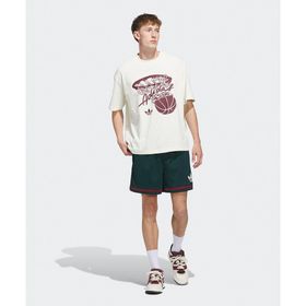 Adidas JN1174-001 Yeşil Originals Basketball Shorts Erkek Şort