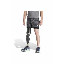 Adidas JN9680 Erkek Own The Run Spray Dye 2-In-1 Şort Koşu