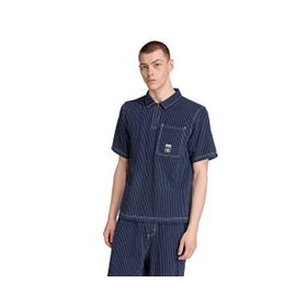 Adidas JW0169-001 Mavi Wabash Loose Shirt Erkek Gömlek