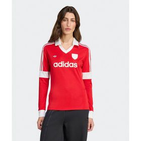 Adidas JW0272-001 Graphic Football Long Sleeve Jersey Kırmızı Kadın Forma