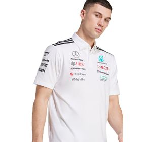 Adidas JW0586 Mercedes AMG Petronas Formula One Team Polo Beyaz Erkek T-Shirt