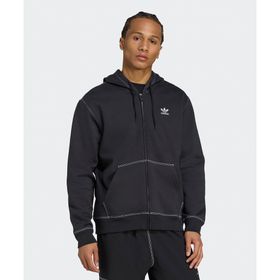 Adidas JW0969-001 Essentials Trefoil Full-Zip Hoodie Siyah Erkek Sweatshirt