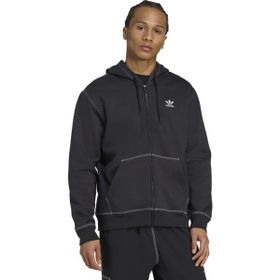 Adidas JW0969 Essentials Trefoil Tam Boy Fermuarlı Erkek Kapüşonlu Üst