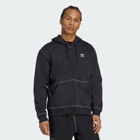 Adidas JW0969 Essentials Trefoil Tam Boy Fermuarlı Erkek Kapüşonlu Üst