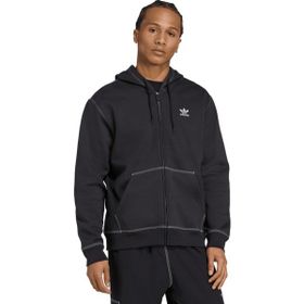 Adidas JW0969 Essentials Trefoil Tam Boy Fermuarlı Erkek Kapüşonlu Üst