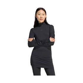 Adidas JW2813 Siyah Ruched Ls Top Kadın Günlük Tişört