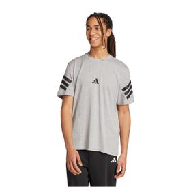 Adidas JW4785 Future Icons 3 Stripes Gri Erkek T-Shirt