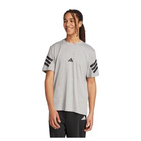 Adidas JW4785 Future Icons 3 Stripes Gri Erkek T-Shirt