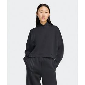 Adidas JX2701-001 Off Placed 3-Stripes Hoodie Siyah Kadın Sweatshirt