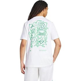 Adidas JX7475-001 Beyaz Stadium Crowd Loose Graphic Erkek Tişört