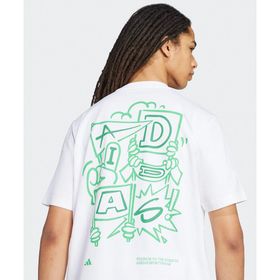 Adidas JX7475-001 Beyaz Stadium Crowd Loose Graphic Erkek Tişört