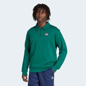 Adidas JX8171 Yeşil Varsity Erkek Polo Sweatshirt
