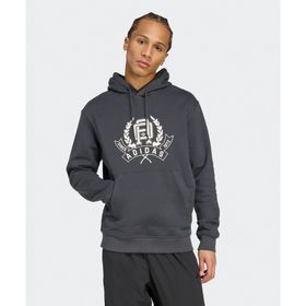 Adidas JX8186-001 Gri Varsity Loose Hoodie Erkek Sweatshirt