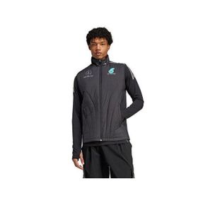 Adidas JX8274 Fermuarlı Yaka Normal Kalıp Siyah Erkek Yelek