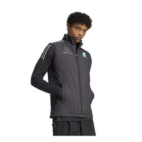 Adidas JX8274 Fermuarlı Yaka Normal Kalıp Siyah Erkek Yelek