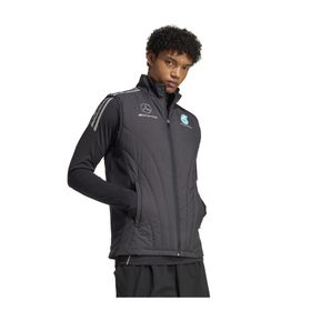 Adidas JX8274 Fermuarlı Yaka Normal Kalıp Siyah Erkek Yelek