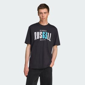 Adidas JZ8905 Mercedes AMG Petronas Formula One Team George Russell Siyah Erkek T-Shirt