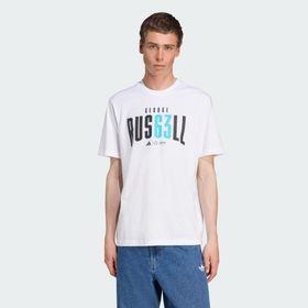 Adidas JZ8906 Mercedes AMG Petronas Formula One Team George Russell Beyaz Erkek T-Shirt