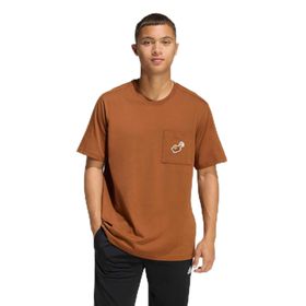 Adidas KB4842 Coffee Cafe Hoop Graphic Erkek Kahverengi Tişört