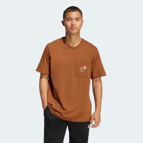 Adidas KB4842 Coffee Cafe Hoop Graphic Erkek Kahverengi Tişört