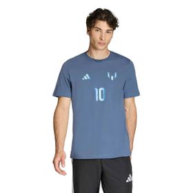 Adidas KB9478 Messi Mavi Name & Number Graphic Futbol Erkek T-Shirt
