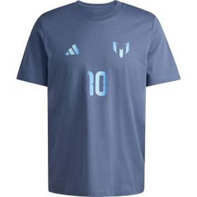 Adidas KB9478 Messi Mavi Name & Number Graphic Futbol Erkek T-Shirt