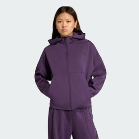 Adidas KC4569 Mor Z.N.E. Full-Zip Kadın Günlük Stil Eşofman Üstü