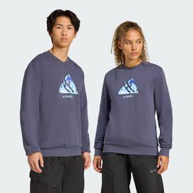 Adidas KE2318 Hiking Terrex Snow Graphic Crew Unisex Sweatshirt