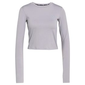 Adidas KE8418 Gri Run Ess Ls W Kadın Koşu Uzun Kollu Tişört