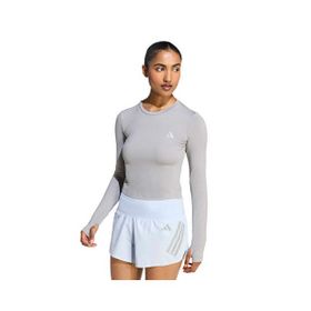 Adidas KE8418 Gri Run Ess Ls W Kadın Koşu Uzun Kollu Tişört