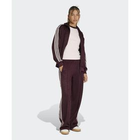 Adidas KS0414-001 Bordo Originals Mohair Firebird Loose Track Tracksuit Bottoms Kadın Eşofman Altı