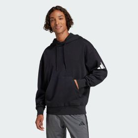 Adidas Lifestyle Training JF3587 Essentials Loose-Fit 3 Bar Logo French Terry Erkek Kapüşonlu Üst