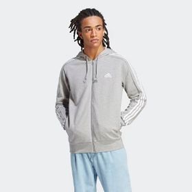 Adidas M 3s Ft Fz Hd Fermuarlı Gri Erkek Sweatshirt