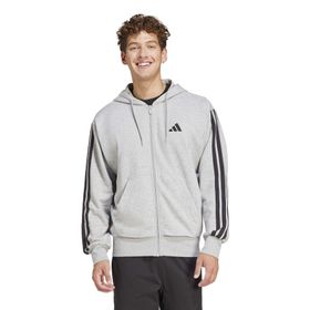 Adidas M 3s Ft Fz Hd Fermuarlı Gri Erkek Sweatshirt